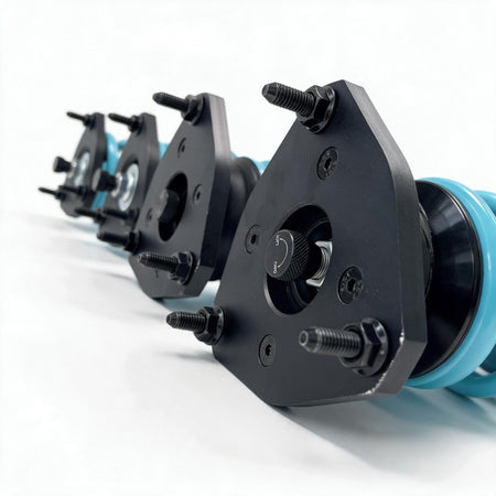VREL R2 Track Advanced Coilovers for 2004-2010 BMW 5 Series - Top mount detail