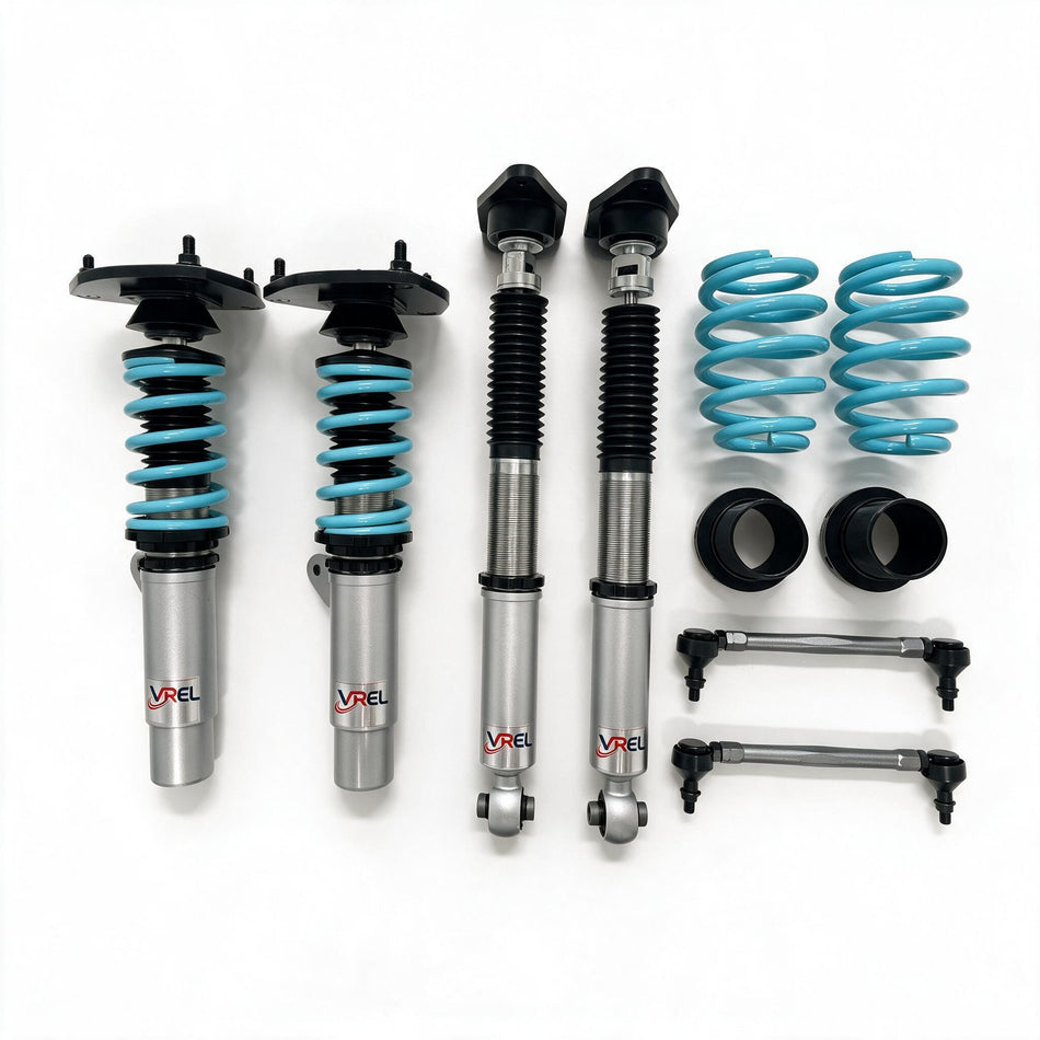 VREL R2 Track Advanced Coilovers for 2019-Present BMW 3 Series - Complete coilover kit